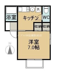 黒住コーポの物件間取画像